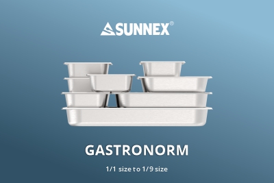 Sunnex उच्च गुणस्तर Gastronorm प्यान आउँदैछ